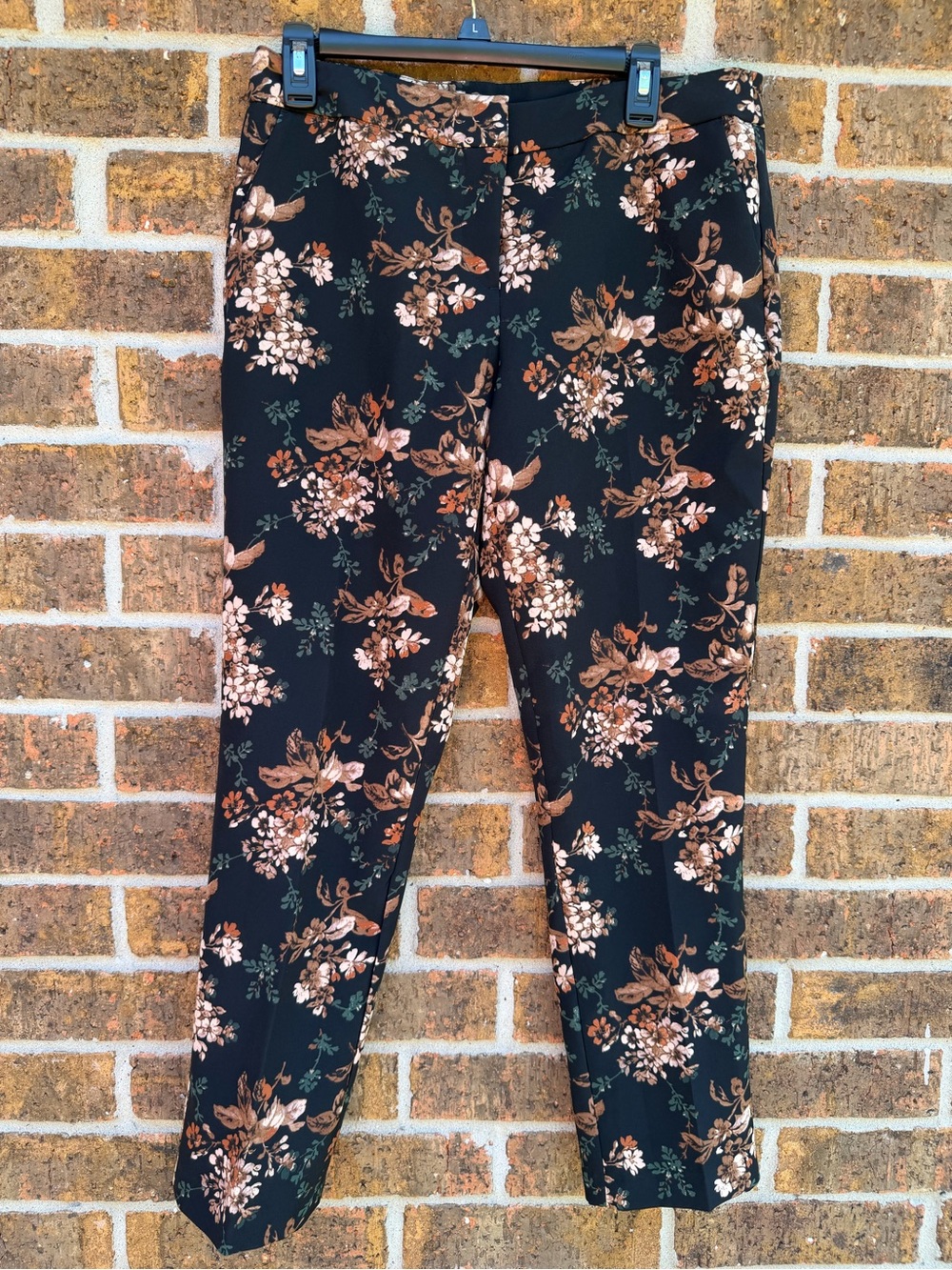 Cynthia Rowley Straight Leg Multi Color Floral Pants Trousers Sz 8